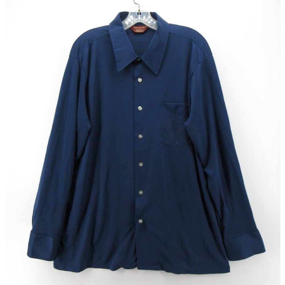 VINTAGE Kingsport Shirt XL 60s 70s Leisure Button Up Retro Classic *